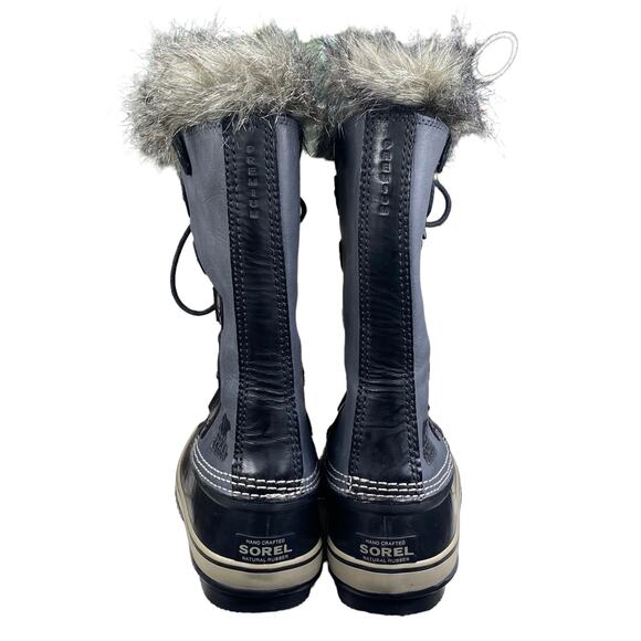 Sorel Women's Joan Of Arctic Premium Gray Black Winter Boots Size US 9 - Picture 8 of 10